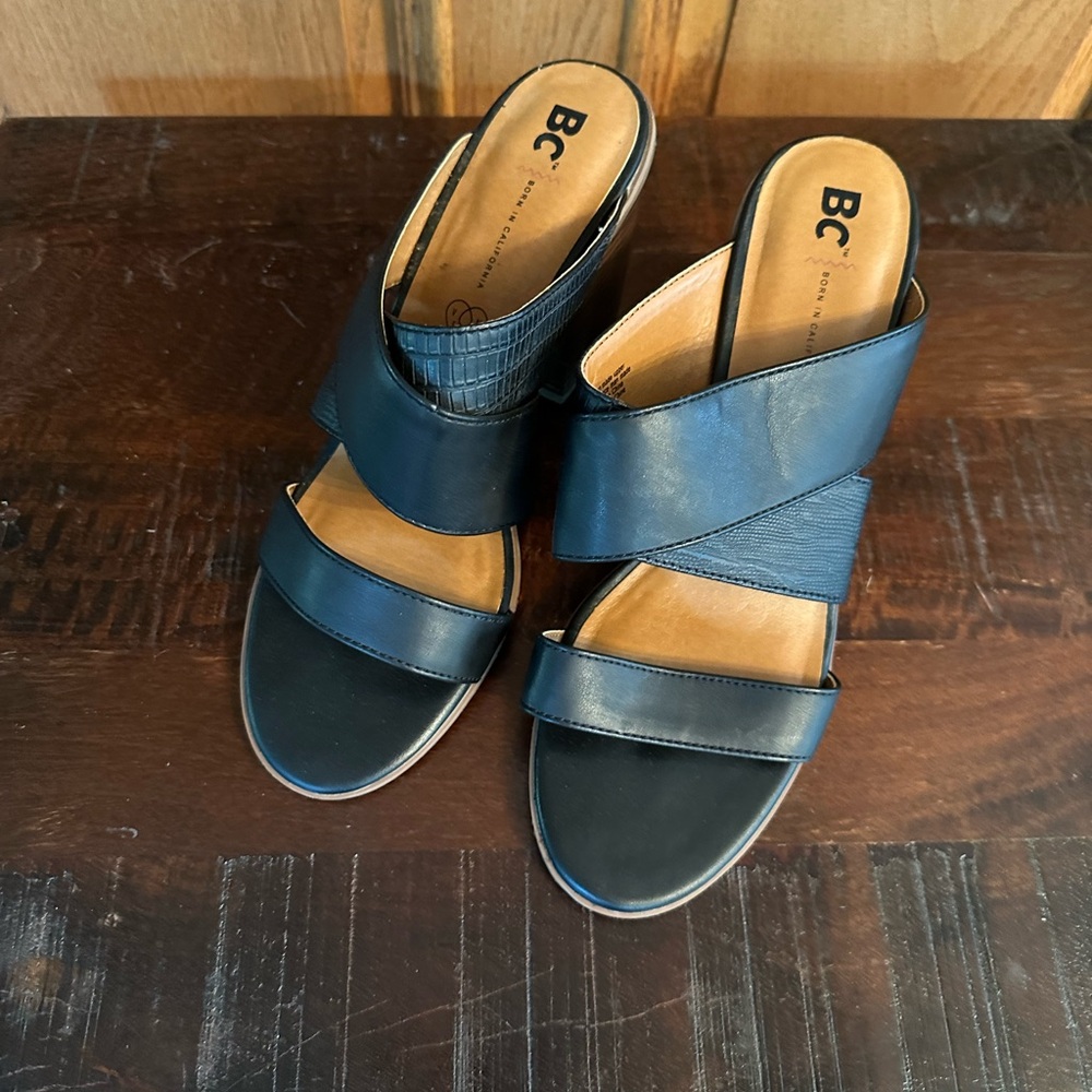 Women's BC Black Mule Sandals